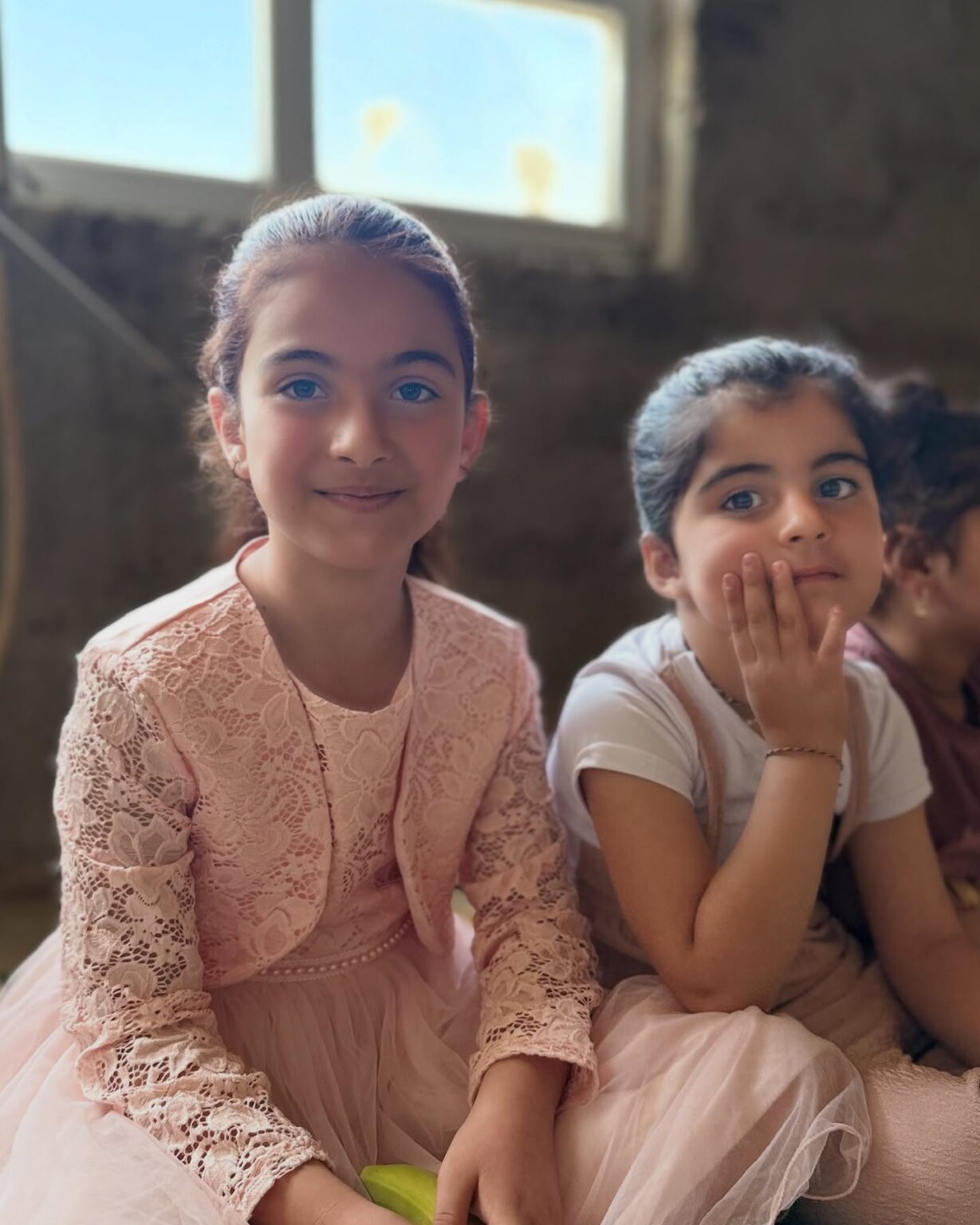Faces of the Pop-up School in Old Kharshaniya Village.